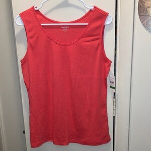 Studio Works Coral Tank Top Great For Layering Large New